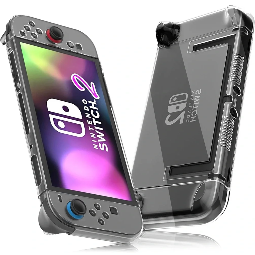 💜Clear Protective Skins for Nintendo Switch 2 With/2 Clear controller grips